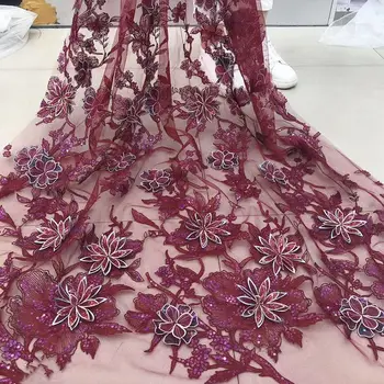 FolaSade Wonderfull Style 3D Flower Lace Fabric Glitter Sequins French Embroidery Tulle Lace Fabric For Wedding Party Wo067
FolaSade Wonderfull Style 3D Flower Lace Fabric Glitter Sequins French Embroidery Tulle Lace Fabric For Wedding Party Wo067