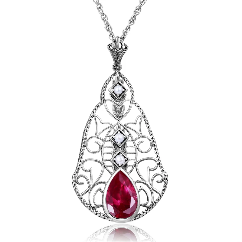 Elegent Women 925 Sterling Silver Necklace Pendant Fine Jewelry Baroque Natural Pearl Lab Emerald Garnet CZ Party Choker Pendant
Elegent Women 925 Sterling Silver Necklace Pendant Fine Jewelry Baroque Natural Pearl Lab Emerald Garnet CZ Party Choker Pendant
