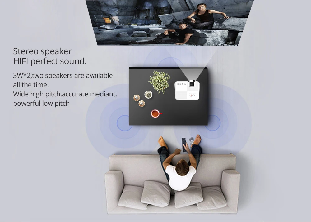 VIVICINE V8 Mini LED Projector (4)