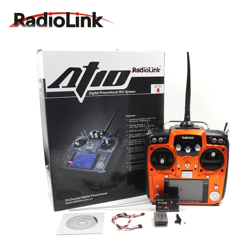 Радиоуправляемый передатчик RadioLink AT10 II 2 4 ГГц 12 каналов система дистанционного