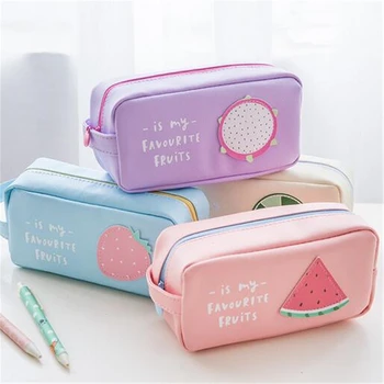 New Women Girls Cute Fruit Printing Pu Leather Costmetic Cases Waterproof Make Up Bags Travel Pouch Zipper Pencil Pen Cases
New Women Girls Cute Fruit Printing Pu Leather Costmetic Cases Waterproof Make Up Bags Travel Pouch Zipper Pencil Pen Cases