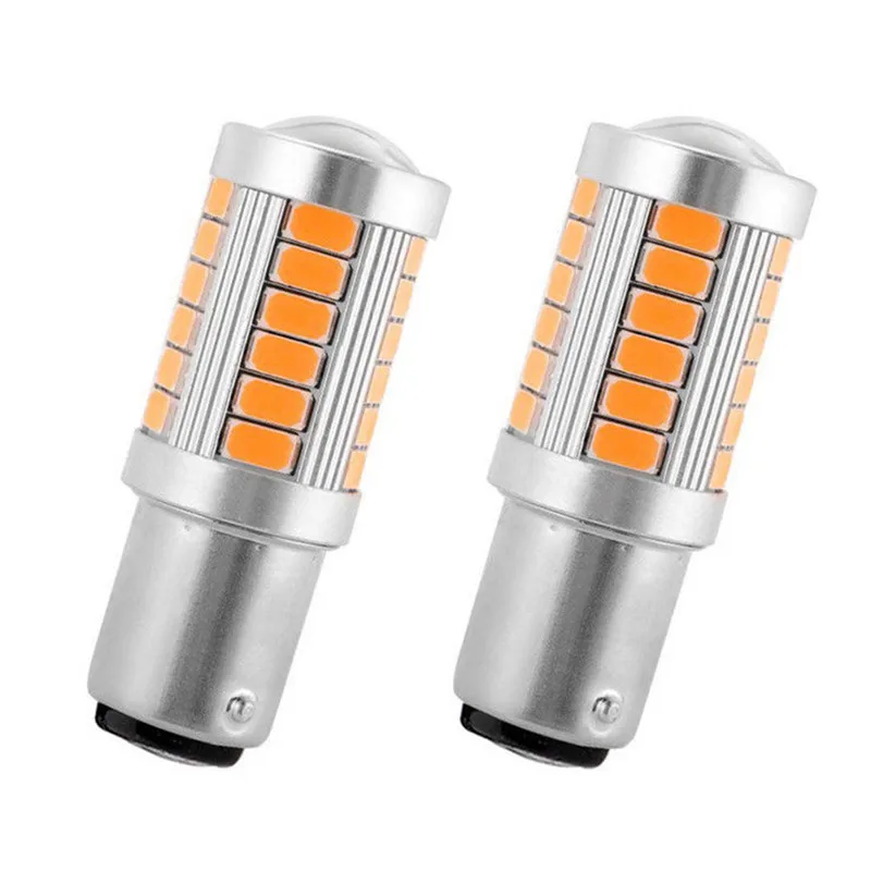 2PCS/Pair T20 7440 W21W WY21W 33 smd 5730 5630 LED Car Yellow Amber Turn Signal Bulb Brake light Auto Reverse Lamps 12V 2X
2PCS/Pair T20 7440 W21W WY21W 33 smd 5730 5630 LED Car Yellow Amber Turn Signal Bulb Brake light Auto Reverse Lamps 12V 2X
