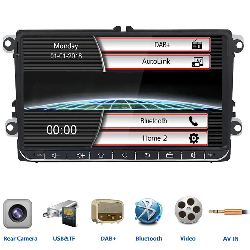 9 Inch 1080P 2 Din Car MP5 Player FM/DAB Autolink European Digital Radio Recevior Auto Video Registrar Navigation for Volkswagen
9 Inch 1080P 2 Din Car MP5 Player FM/DAB Autolink European Digital Radio Recevior Auto Video Registrar Navigation for Volkswagen