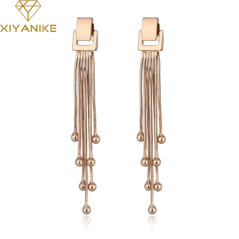 XIYANIKE Crystal Water Drop Earrings for Women Punk Gold Color Square Long Tassel Dangle Statement Wedding Jewelry Brincos E129
XIYANIKE Crystal Water Drop Earrings for Women Punk Gold Color Square Long Tassel Dangle Statement Wedding Jewelry Brincos E129