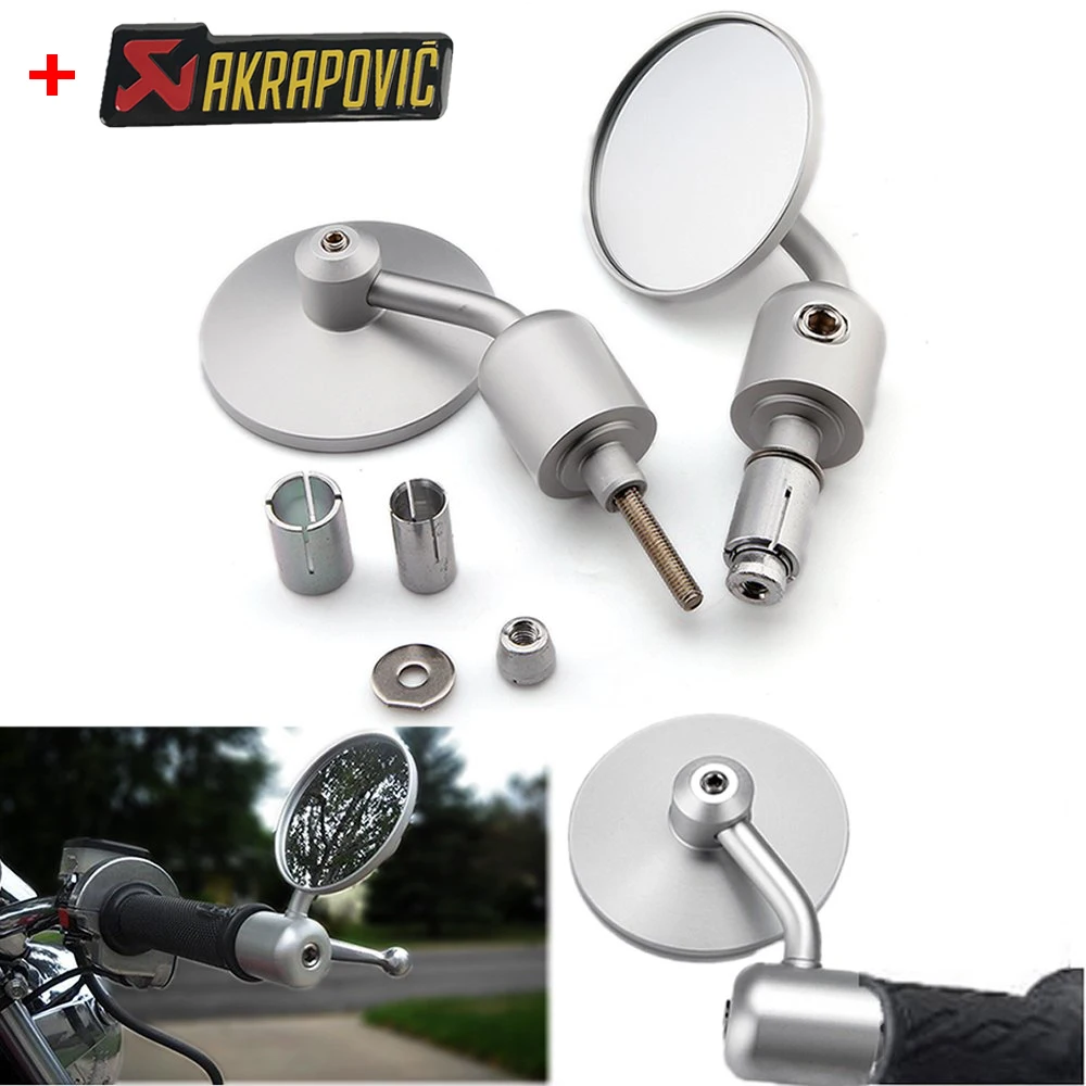 22mm 7/8" Universal Motorcycle Rearview Mirror Handlebar End Folding Side Rear view Mirrors CNC Aluminum Grip Mirror Accessories
22mm 7/8" Universal Motorcycle Rearview Mirror Handlebar End Folding Side Rear view Mirrors CNC Aluminum Grip Mirror Accessories