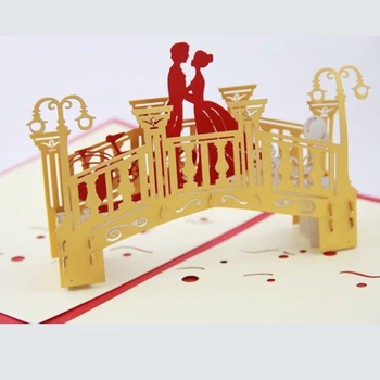 Lover bridge Luxury /3D pop up greeting card/ handmade kirigami card/valentines card Free shipping
Lover bridge Luxury /3D pop up greeting card/ handmade kirigami card/valentines card Free shipping