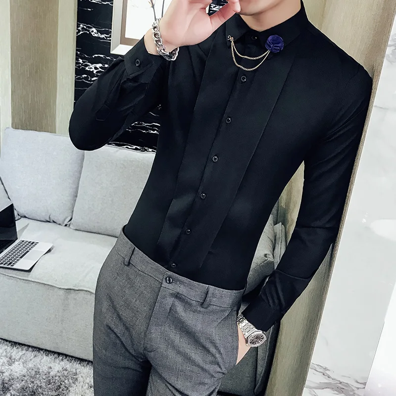 2019 Fashion male autumn High-grade pure cotton Long sleeve shirts/Men breathable lapel slim Fit Casual business shirts S-XXL
2019 Fashion male autumn High-grade pure cotton Long sleeve shirts/Men breathable lapel slim Fit Casual business shirts S-XXL