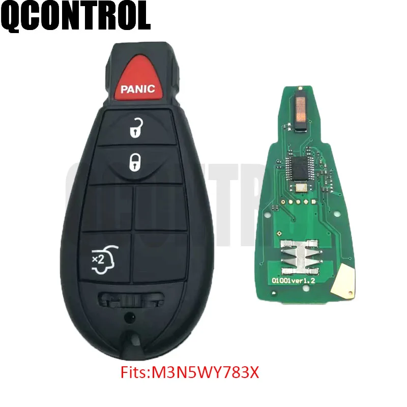 QCONTROL Auto Remote Smart Key for DODGE Charger Grand Caravan Challenger Durango Journey FCC ID: M3N5WY783X or IYZ-C01C 433MHz
QCONTROL Auto Remote Smart Key for DODGE Charger Grand Caravan Challenger Durango Journey FCC ID: M3N5WY783X or IYZ-C01C 433MHz