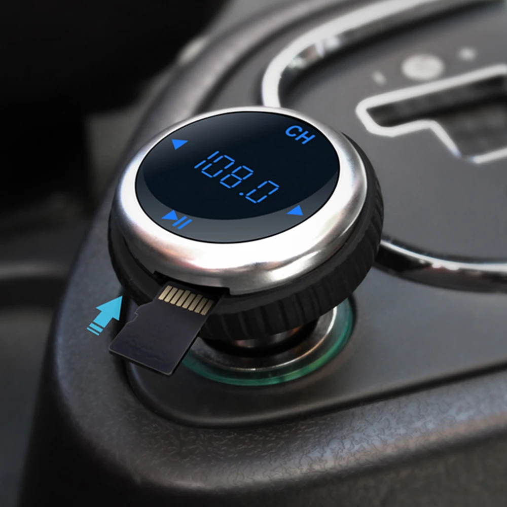 Handsfree car MP3 Audio Player Bluetooth FM Transmitter Without Remote Wireless FM Modulator Car Kit HandsFree LCD USB TF Reader
Handsfree car MP3 Audio Player Bluetooth FM Transmitter Without Remote Wireless FM Modulator Car Kit HandsFree LCD USB TF Reader
