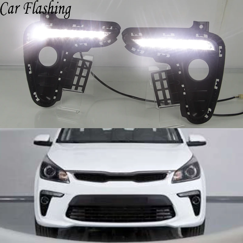 1Pair DRL For Kia Rio K2 2017 2018 Yellow Turning Signal Style Relay Waterproof Car DRL 12V LED Daytime Running Light Daylight 
1Pair DRL For Kia Rio K2 2017 2018 Yellow Turning Signal Style Relay Waterproof Car DRL 12V LED Daytime Running Light Daylight