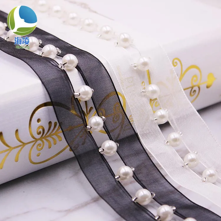 Hailing 4CM White & Black 8MM Peals Beaded Ribbon Lace Home Deacoration Accessories DIY Materials
Hailing 4CM White & Black 8MM Peals Beaded Ribbon Lace Home Deacoration Accessories DIY Materials