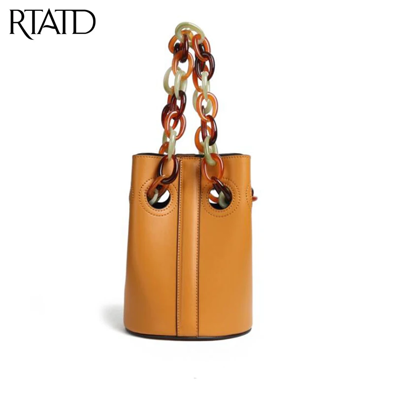 New 2019 Women Handbags Fashion Genuine Leather Bucket Bags For Ladies Tote With Acrylic Strap Chic Crossbody Messenger Bags
New 2019 Women Handbags Fashion Genuine Leather Bucket Bags For Ladies Tote With Acrylic Strap Chic Crossbody Messenger Bags