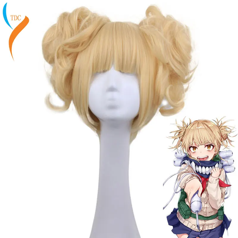 Anime My Boku no Hero Academia Akademia Himiko Toga Short Light Blonde Ponytails Heat Resistant Cosplay Costume Wig+Cap
Anime My Boku no Hero Academia Akademia Himiko Toga Short Light Blonde Ponytails Heat Resistant Cosplay Costume Wig+Cap
