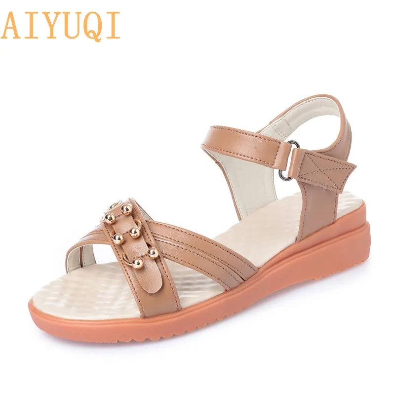 AIYUQI Summer shoes for women Women sandals flat 2019 new casual and comfortable lady size 41 42 43 Mother sandals with open toe
AIYUQI Summer shoes for women Women sandals flat 2019 new casual and comfortable lady size 41 42 43 Mother sandals with open toe