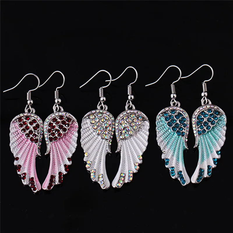 1 pair Fashion Romantic Blue White Pink Color Angel Wings Earring For Women Exquisite Jewelry Gift
1 pair Fashion Romantic Blue White Pink Color Angel Wings Earring For Women Exquisite Jewelry Gift