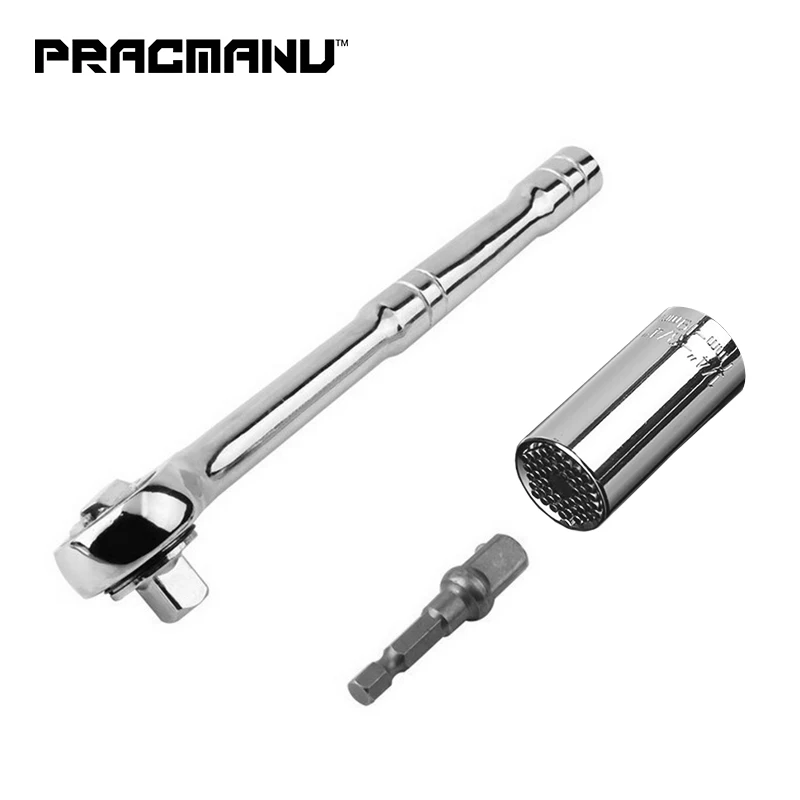 PRACMANU Torque Wrench Head Set Socket Sleeve 7-19mm Power Drill Ratchet Bushing Spanner Key Gator Magic Grip Multi Hand Tools
PRACMANU Torque Wrench Head Set Socket Sleeve 7-19mm Power Drill Ratchet Bushing Spanner Key Gator Magic Grip Multi Hand Tools