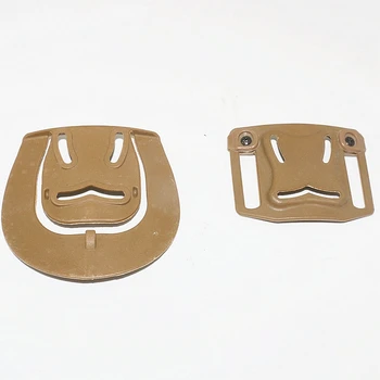 Tan Hunting Gun Holster Paddle Loop Tactical Belt Waist Gun Holster Platform fit CQC Series Holster GL 1911 M9 P226 USP PKK 
Tan Hunting Gun Holster Paddle Loop Tactical Belt Waist Gun Holster Platform fit CQC Series Holster GL 1911 M9 P226 USP PKK