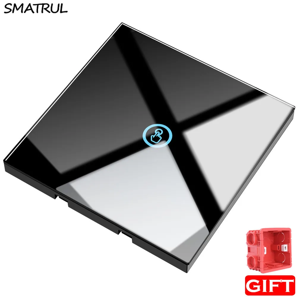 SMATRUL touch Wall Switch on off Light led Lamp Crystal Glass Screen Panel 1 gang AC 110V 220V 240V Sensor
SMATRUL touch Wall Switch on off Light led Lamp Crystal Glass Screen Panel 1 gang AC 110V 220V 240V Sensor
