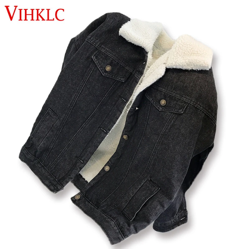 Fashion 2018 Korean Loose Women Winter Cowboy Parkas lambswool Coat Warm Thick Female Coat H835
Fashion 2018 Korean Loose Women Winter Cowboy Parkas lambswool Coat Warm Thick Female Coat H835