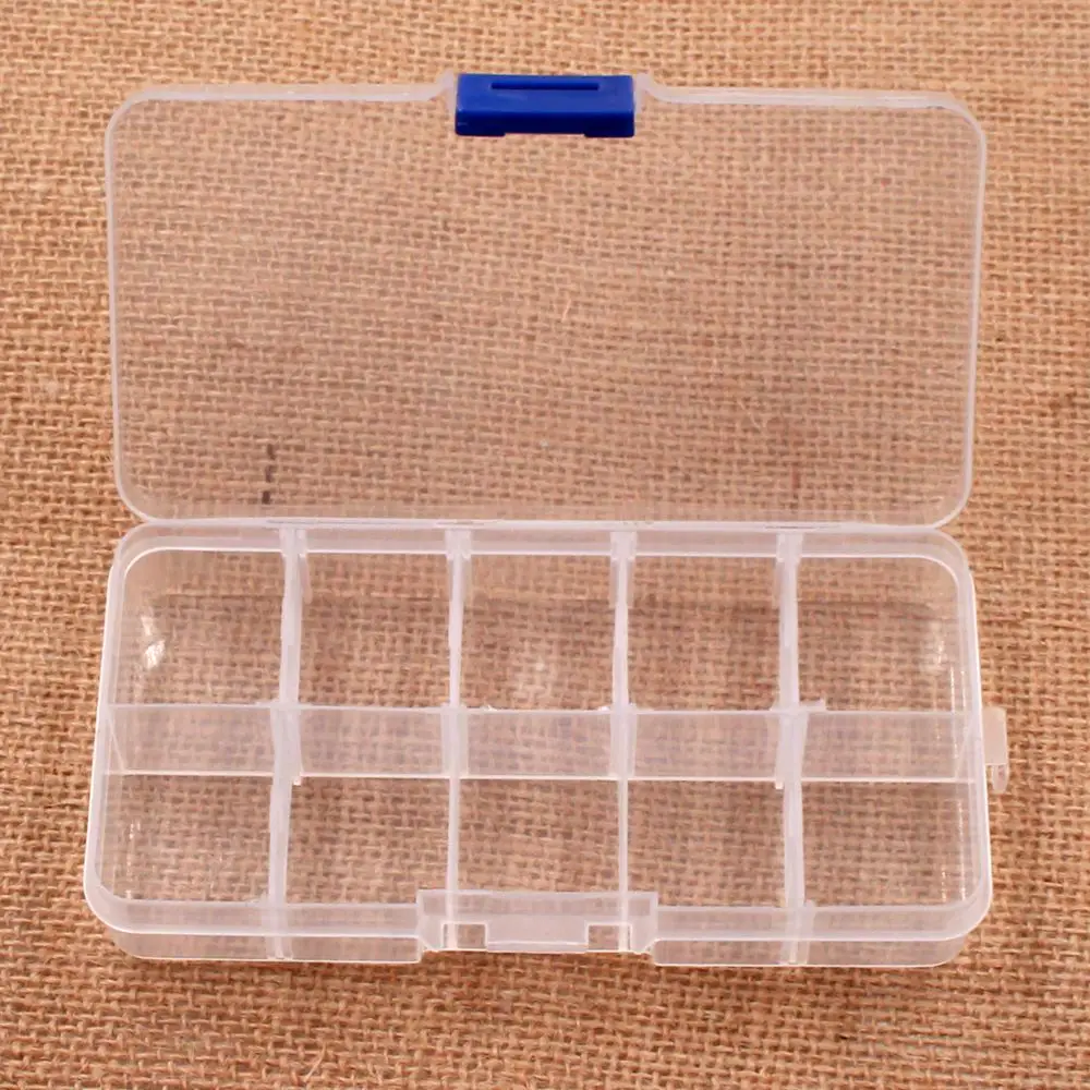 Image High Quality very light 10 light Compartments Fishing Tackle Boxes Storage Case Fly Fishing Lure Spoon Hook Bait Tackle Box,Tool