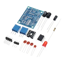 Ne555 onda quadrada gerador de sinal gerador de pulso produção eletrônica kits de ferramentas diy com saída de onda quadrada(China)
