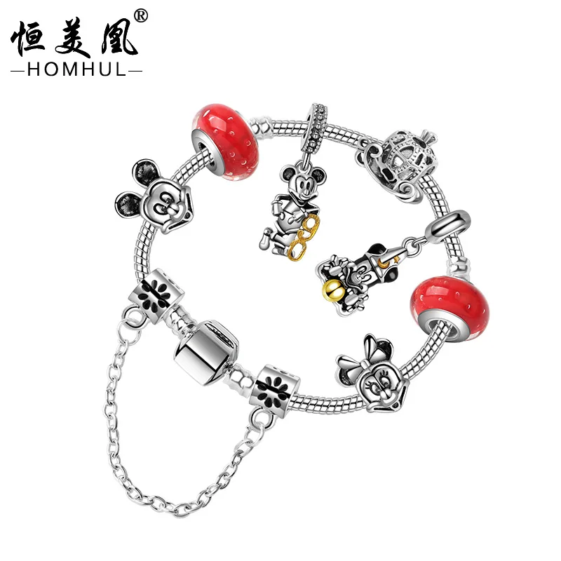 Disney Mickey mouse Cartoon Bracelet Women Bracelet Accessories Doll Pendant lady Jewelry Minnie Accessories Party gift souvenir
Disney Mickey mouse Cartoon Bracelet Women Bracelet Accessories Doll Pendant lady Jewelry Minnie Accessories Party gift souvenir