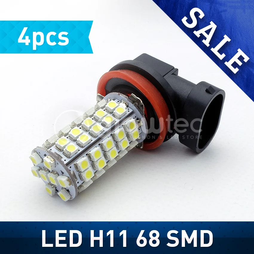 4 шт. H8 68smd светодиодный, h11 LED 3528 1210 h11 whiсветодиодный led Передняя Светодиодная лампа 9005, GLOWTEC + Бесплатный подарок
4 шт. H8 68smd светодиодный, h11 LED 3528 1210 h11 whiсветодиодный led Передняя Светодиодная лампа 9005, GLOWTEC + Бесплатный подарок