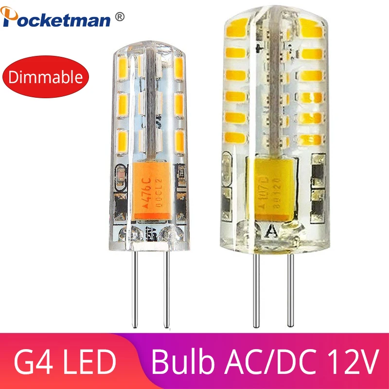 G4 LED Bulb 3W 6W SMD3014 LED Light Bulb 24/48 LEDs replace 20W Halogen Bulb Shatterproof 220 Lumens 360 Beam Angle AC/DC 12V
G4 LED Bulb 3W 6W SMD3014 LED Light Bulb 24/48 LEDs replace 20W Halogen Bulb Shatterproof 220 Lumens 360 Beam Angle AC/DC 12V