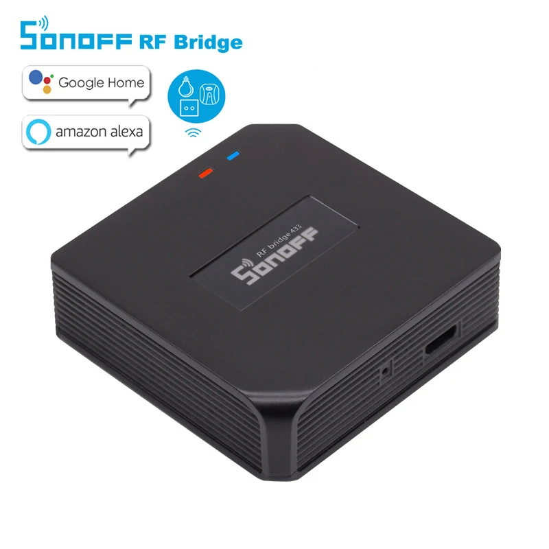 New Sonoff RF Bridge WiFi 433 MHz Replacement Home Automation Universal Switch Intelligent Domotica Wi-Fi Remote RF Controller
New Sonoff RF Bridge WiFi 433 MHz Replacement Home Automation Universal Switch Intelligent Domotica Wi-Fi Remote RF Controller