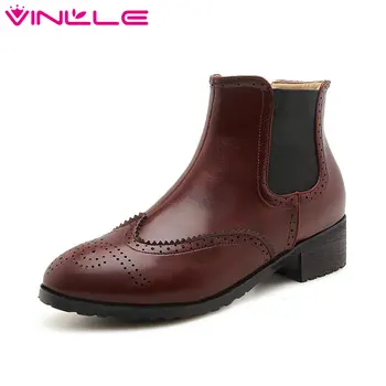 VINLLE 2020 Women Ankle Boots PU Leather Fashion Women Shoes Platform Slip on Round Toe Winter Boots Women Boots Big Size 34-43
VINLLE 2020 Women Ankle Boots PU Leather Fashion Women Shoes Platform Slip on Round Toe Winter Boots Women Boots Big Size 34-43