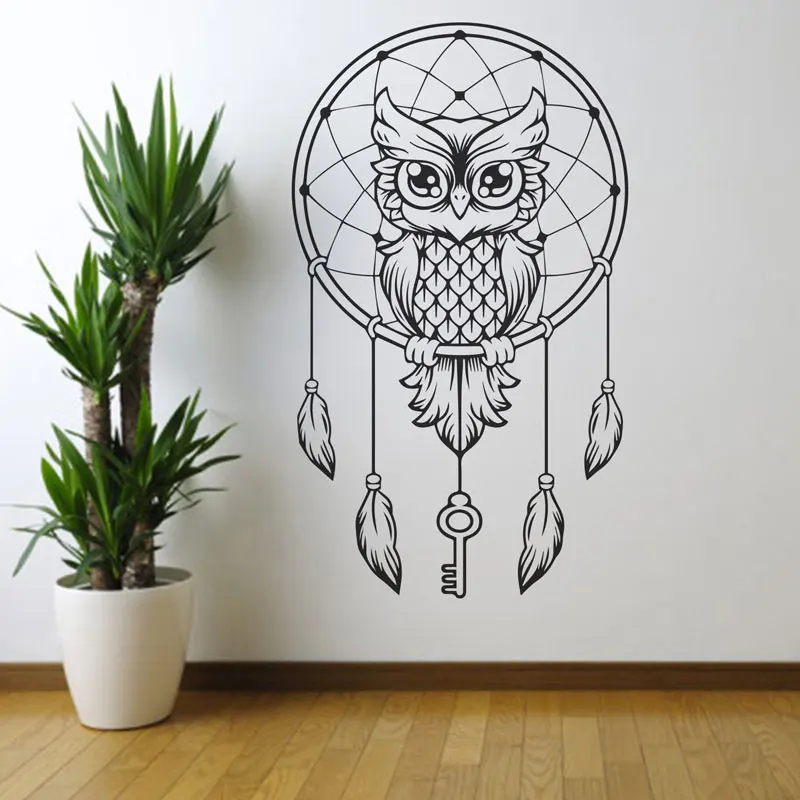 Dreamcatcher Owl Detaled Wall Sticker Home Decor Bedroom Vinyl Removable Murals Key Feather Decoration Wallpaper Modern LR21
Dreamcatcher Owl Detaled Wall Sticker Home Decor Bedroom Vinyl Removable Murals Key Feather Decoration Wallpaper Modern LR21