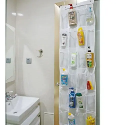 24 Pockets Shoe Rack Hanger Storage Clear Over Door Hanging Bag Tidy Organizer