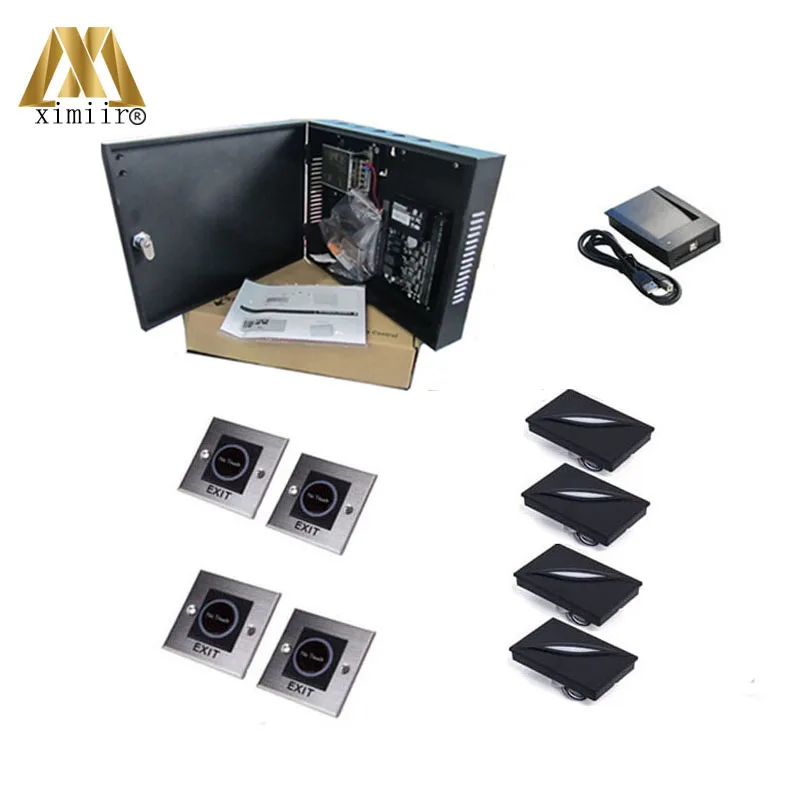 C3-400 ZK software access control board with power supply box 4pc card reader 4pc switch1pc card register
C3-400 ZK software access control board with power supply box 4pc card reader 4pc switch1pc card register