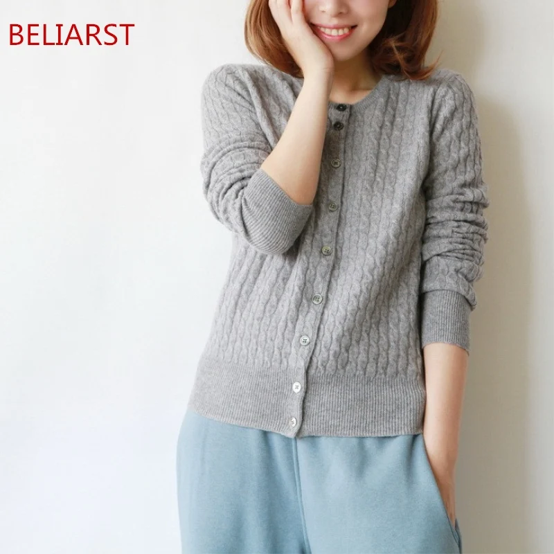 Spring and Autumn Models Twist Cardigan Round Neck Long-Sleeved Sweater Retro Cable Jacket Women Sweater Fashion Bottoming Shirt
Spring and Autumn Models Twist Cardigan Round Neck Long-Sleeved Sweater Retro Cable Jacket Women Sweater Fashion Bottoming Shirt
