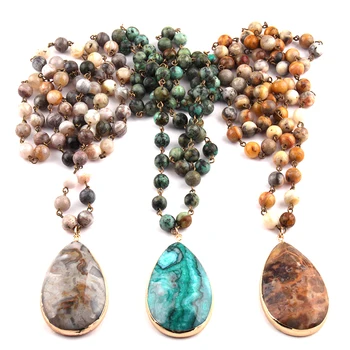 Free Shipping Bohemian Jewelry Fashion Natural Stone Rosary Chain Pendant Necklaces For Women Ethnic Necklace
Free Shipping Bohemian Jewelry Fashion Natural Stone Rosary Chain Pendant Necklaces For Women Ethnic Necklace