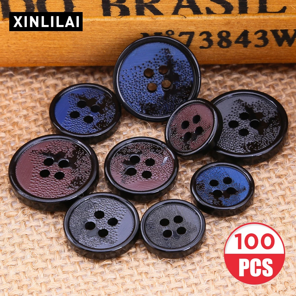 100pcs Resin Wooden Buttons Distressed Color Round Resin 4 Holes Buttons Sewing Scrapbooking DIY Clothes Buttons Plus Size
100pcs Resin Wooden Buttons Distressed Color Round Resin 4 Holes Buttons Sewing Scrapbooking DIY Clothes Buttons Plus Size