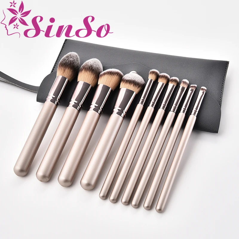 SinSo 10pcs Professional Makeup Brushes Set High Quality Make Up Brushes Foundation Powder Soft Makeup Brush Kit Tools With Case
SinSo 10pcs Professional Makeup Brushes Set High Quality Make Up Brushes Foundation Powder Soft Makeup Brush Kit Tools With Case