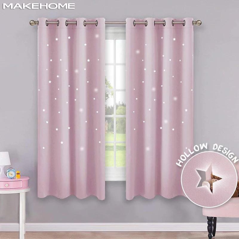 MAKEHOME Hollow Stars Blackout Curtains for Kids Bedroom Living Room Three Layers Fabrics Window Curtains Home Decor Stars Tulle
MAKEHOME Hollow Stars Blackout Curtains for Kids Bedroom Living Room Three Layers Fabrics Window Curtains Home Decor Stars Tulle