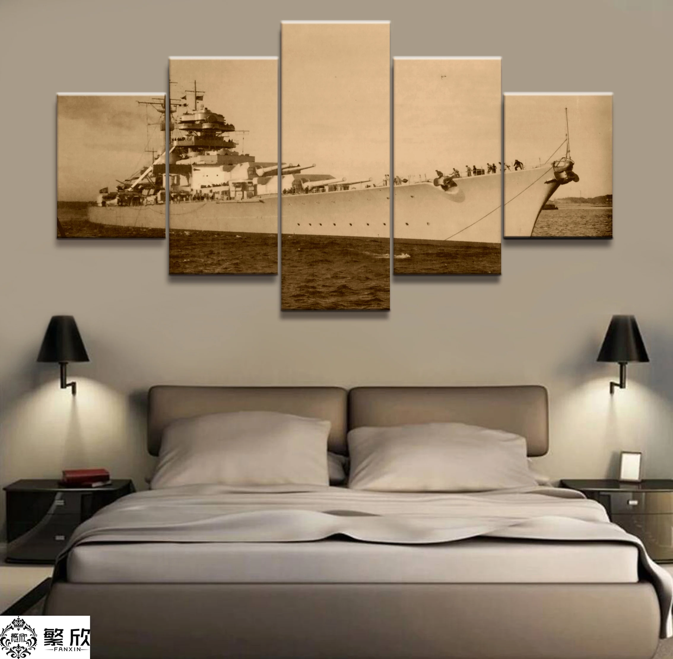5 Panel German Battleship Bismarck War Weapon Poster Printed Painting For Living Room Wall Art Decor Picture Artworks Poster
5 Panel German Battleship Bismarck War Weapon Poster Printed Painting For Living Room Wall Art Decor Picture Artworks Poster