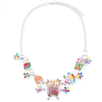 Bonsny Statement Necklace Owl Enamel Flower Alloy Long Chain Pendants 2016 New Jewelry For Women Charm Collares Accessories
Bonsny Statement Necklace Owl Enamel Flower Alloy Long Chain Pendants 2016 New Jewelry For Women Charm Collares Accessories