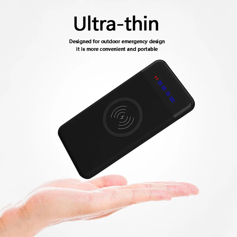 Wireless charging Power Bank 10000 Mah Ultra-thin Portable battery power-bank Polymer For iPhone X/6/7/8plus For xiaomi Top sale
Wireless charging Power Bank 10000 Mah Ultra-thin Portable battery power-bank Polymer For iPhone X/6/7/8plus For xiaomi Top sale