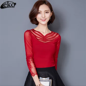 XXXL 2016 Vintage Sexy Patchwork Mesh Crochet Lace Blouse Women Long Sleeve Lace Shirt Female Tops Clothes For Women Blusas
XXXL 2016 Vintage Sexy Patchwork Mesh Crochet Lace Blouse Women Long Sleeve Lace Shirt Female Tops Clothes For Women Blusas