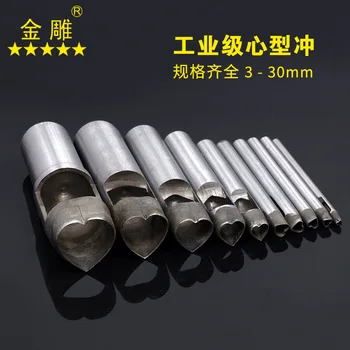 105length Leather Craft Tools Heart Shaped Cutter Punch Leather Handmade Craft Tools Punching 110mm length 3-15mm
105length Leather Craft Tools Heart Shaped Cutter Punch Leather Handmade Craft Tools Punching 110mm length 3-15mm