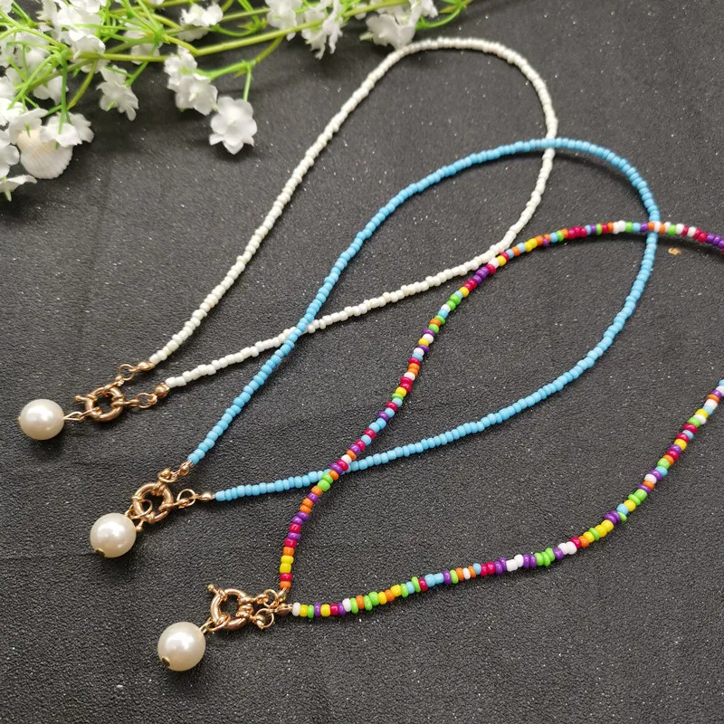 JCYMONG New Fashion Colorful Beads Strands Choker Necklace For Women Simulated Pearls Pendant Necklace 2019 Boho Beach Jewelry
JCYMONG New Fashion Colorful Beads Strands Choker Necklace For Women Simulated Pearls Pendant Necklace 2019 Boho Beach Jewelry