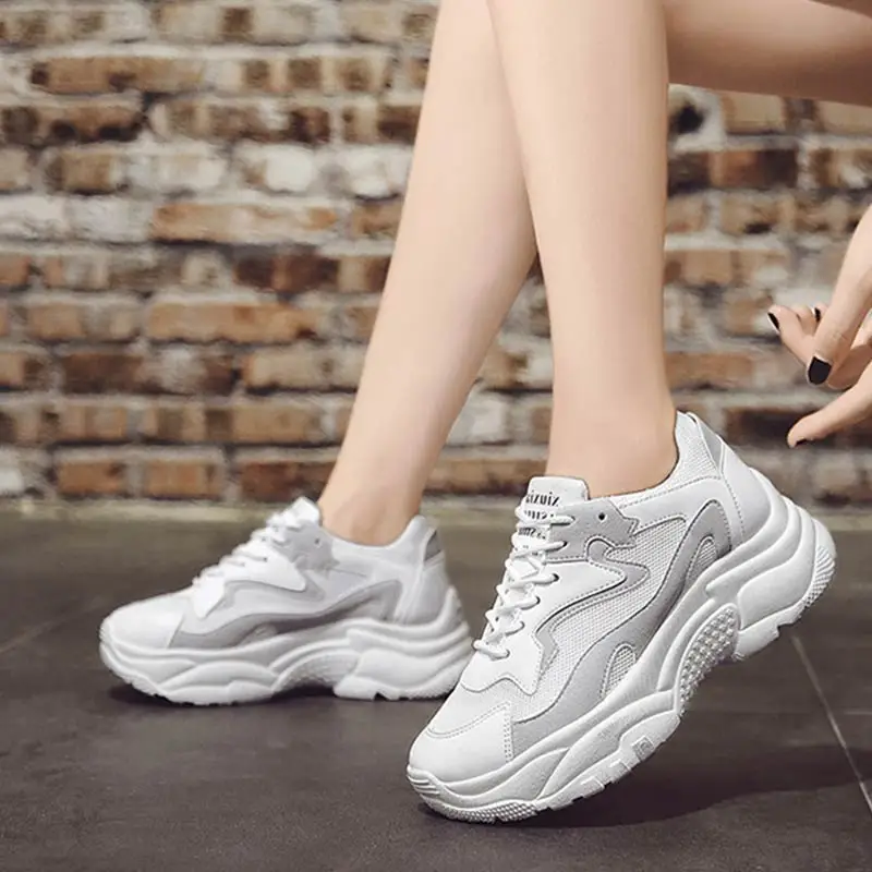 Fashion White Shoes Women Chunky Sneakers Summer Breathable Vulcanize Shoes Platform Sneakers Air Mesh Shoes Zapatillas Mujer
Fashion White Shoes Women Chunky Sneakers Summer Breathable Vulcanize Shoes Platform Sneakers Air Mesh Shoes Zapatillas Mujer