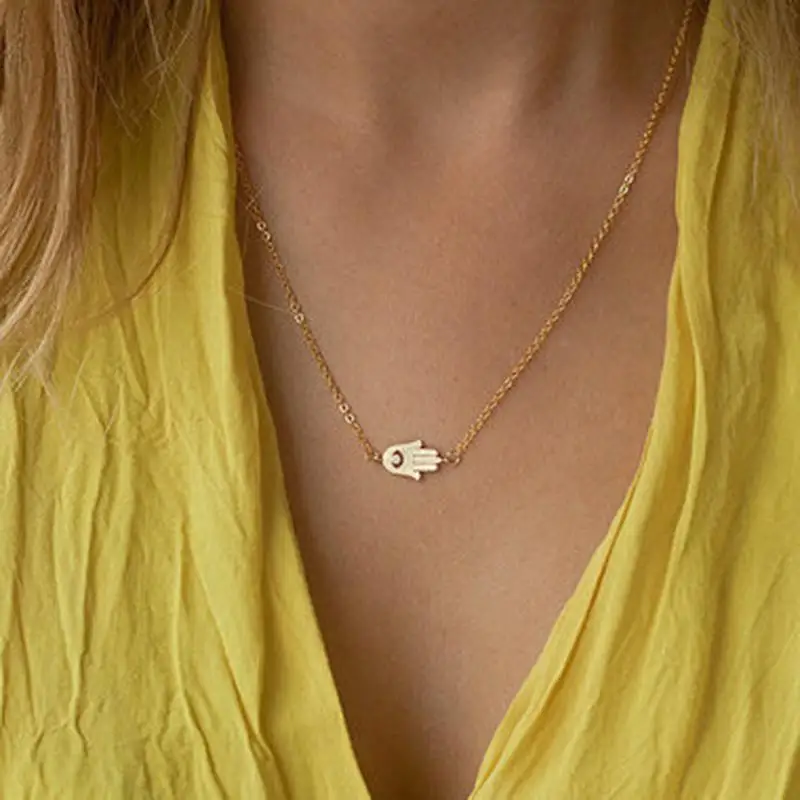 Fashion Women Hamsa Fatima Hand Necklace Jewelry God Eye Necklace&Pendant For Women Choker Necklace Collier Femme
Fashion Women Hamsa Fatima Hand Necklace Jewelry God Eye Necklace&Pendant For Women Choker Necklace Collier Femme