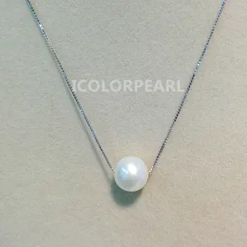 WEICOLOR Nice 10-11MM Nearround White Cultured Freshwater Pearl Pendant With Sterling Silver Chain.Chian Length: 16/17/18 Inches
WEICOLOR Nice 10-11MM Nearround White Cultured Freshwater Pearl Pendant With Sterling Silver Chain.Chian Length: 16/17/18 Inches
