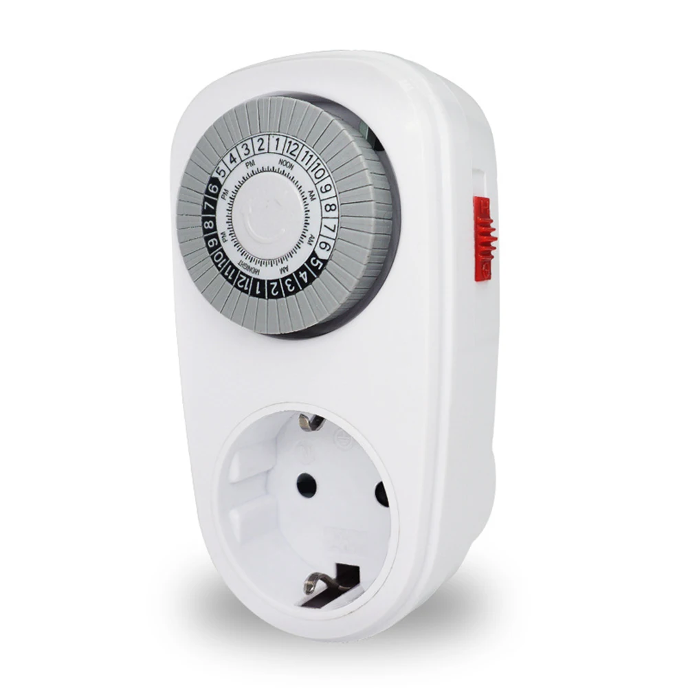New EU/US/UK Plug 24 Hour Timer Switch Socket Programmable Mechanical Electrical Outlet Program Timer Power Switch Converters
New EU/US/UK Plug 24 Hour Timer Switch Socket Programmable Mechanical Electrical Outlet Program Timer Power Switch Converters