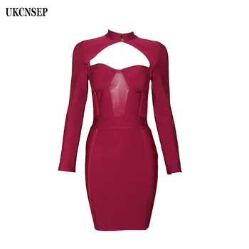 2020 New Sexy Women Long Sleeve O Neck Buttons Mesh Patchwork Bodycon Celebrity Vestidos Bandage Dress Party Dresses
2020 New Sexy Women Long Sleeve O Neck Buttons Mesh Patchwork Bodycon Celebrity Vestidos Bandage Dress Party Dresses
