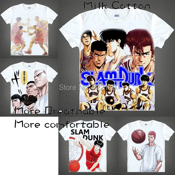2015 SLAM DUNK Shohoku Sakuragi Rukawa T Shirt Anime Japanese Famous Animation Novelty Summer Men's T-shirt Cosplay Clothing
2015 SLAM DUNK Shohoku Sakuragi Rukawa T Shirt Anime Japanese Famous Animation Novelty Summer Men's T-shirt Cosplay Clothing